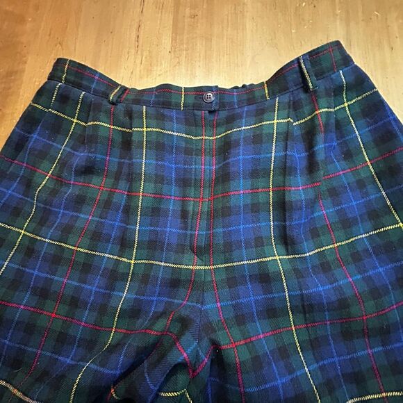 Pendleton Pants Womens 18 Authentic Smith Tartan Plaid Lined Virgin Wool VTG USA - Picture 2 of 15